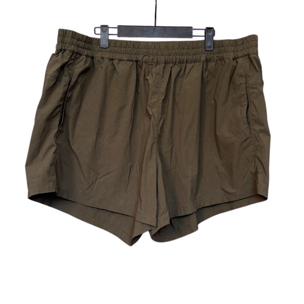 Universal Standard Sunny Swim Shorts in Olive Green